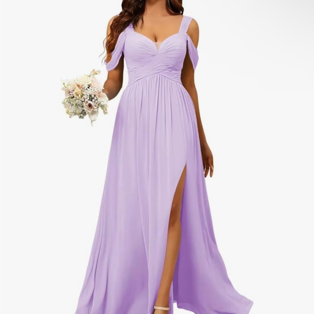 NWT: Elegant Lavender Evening Gown